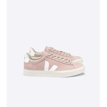 Pink Women's Veja CAMPO NUBUCK Low Tops Sneakers | AU 599SGL